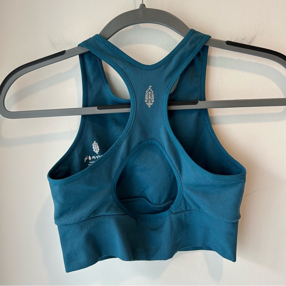 Free People Movement Every Single Time Bra Teal Blue Size XS/S - Picture 4 of 5